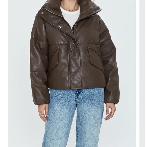 Pistola Dark Brown Women's Puffer Jacket - Picture 1 of 14